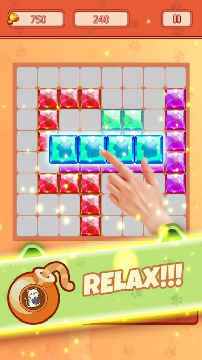 Block Puzzle Jewel Crystal Cat screenshot