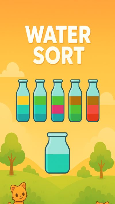 Cat Color Water Sort Puzzle screenshot
