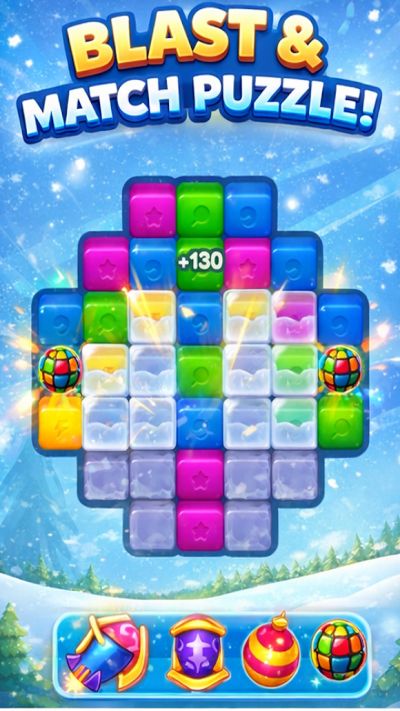 Winter Blast Puzzle screenshot