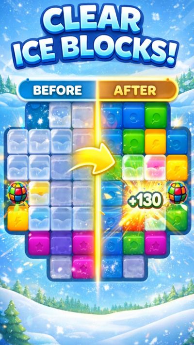 Winter Blast Puzzle screenshot