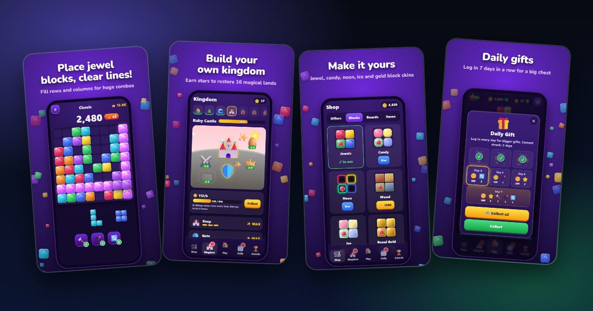 Jewel Block Kingdom: 8 Tips to Clear More Lines and Build Faster — real screenshots