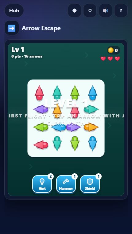 Arrow Escape gameplay screenshot