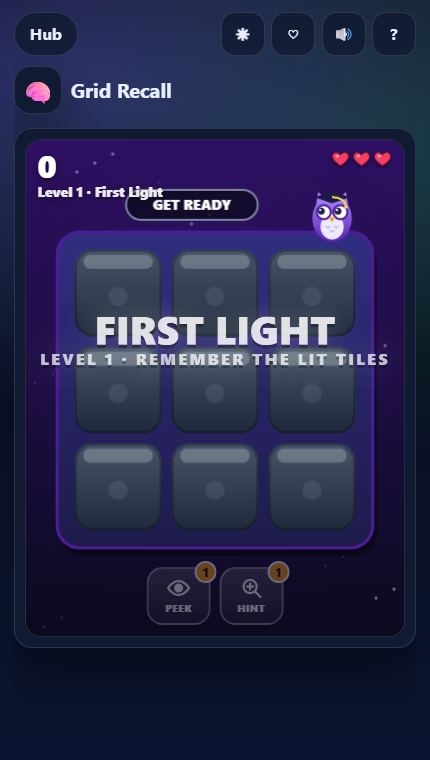 Grid Recall gameplay screenshot