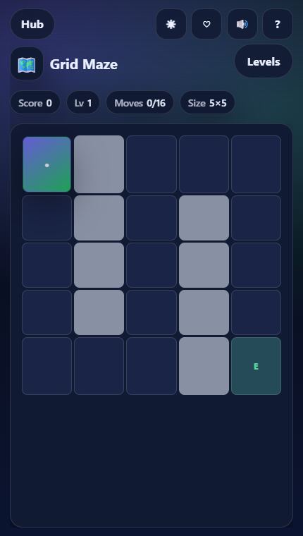 Grid Maze gameplay screenshot
