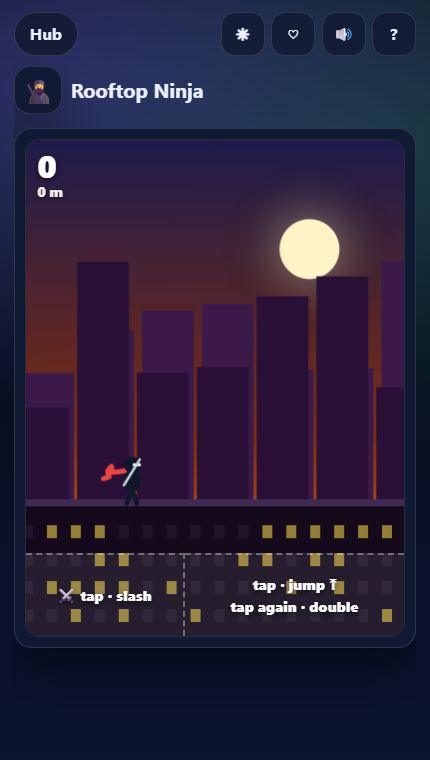 Rooftop Ninja gameplay screenshot