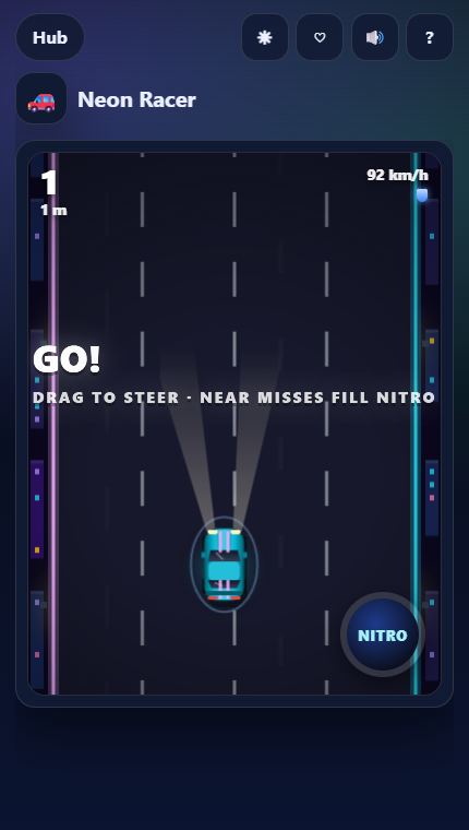 Neon Racer gameplay screenshot
