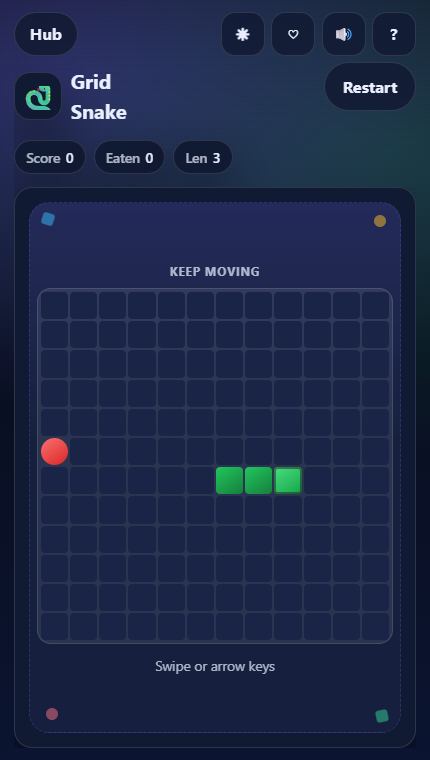 Grid Snake gameplay screenshot