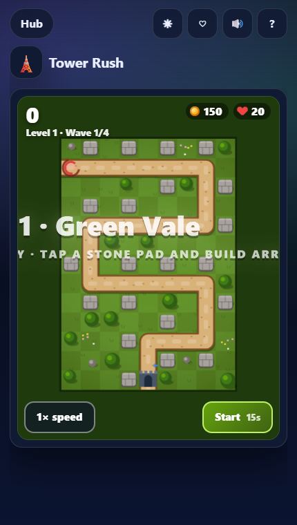Tower Rush gameplay screenshot