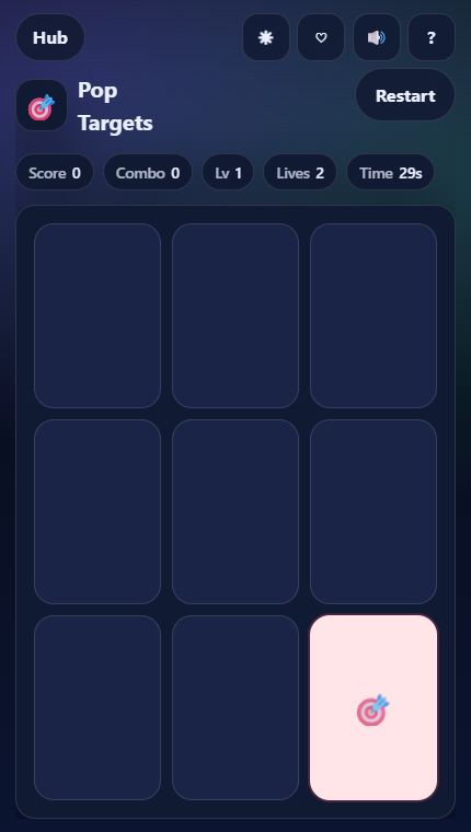 Pop Targets gameplay screenshot